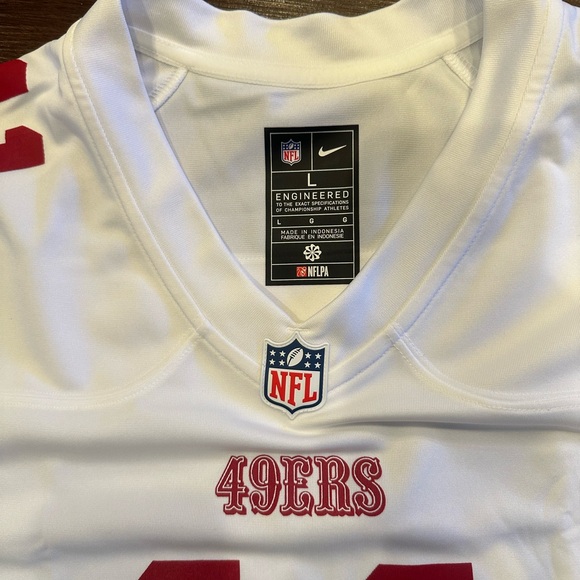 All white Brandon Aiyuk number 11 white jersey. Brand new never worn. - Picture 2 of 4